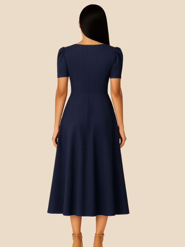 Kamira | V-Neck Midi Dress