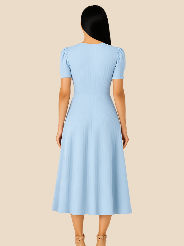 Kamira | V-Neck Midi Dress