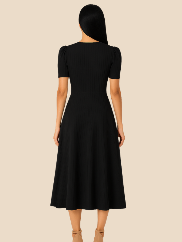 Kamira | V-Neck Midi Dress