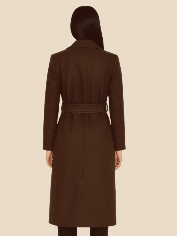 Sophia | Women’s Double-Breasted Long Coat