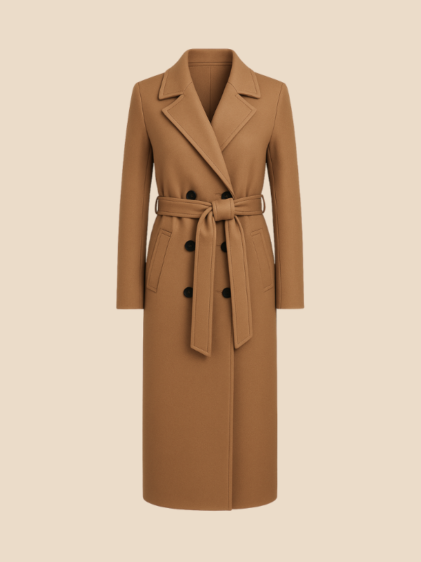 Sophia | Women’s Double-Breasted Long Coat