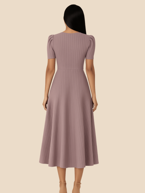Kamira | V-Neck Midi Dress