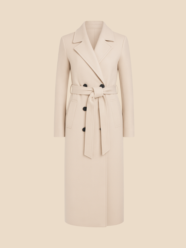 Sophia | Women’s Double-Breasted Long Coat
