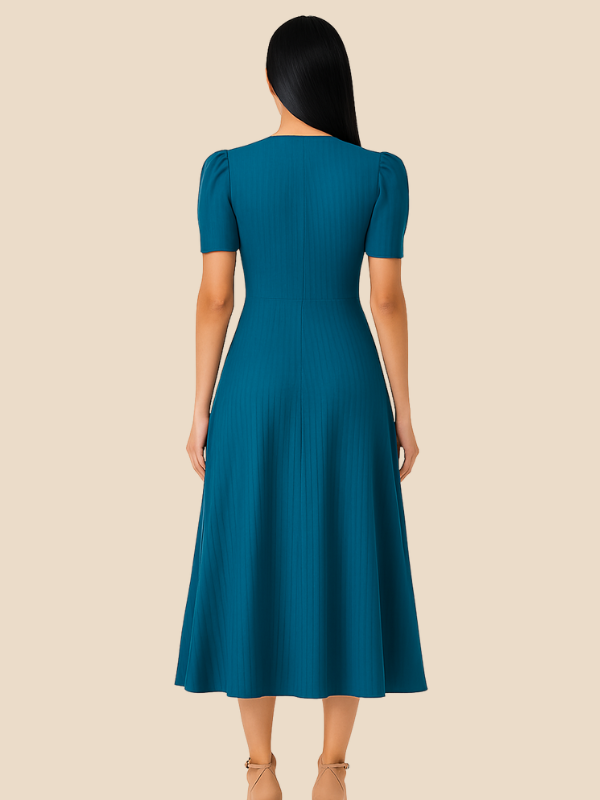Kamira | V-Neck Midi Dress