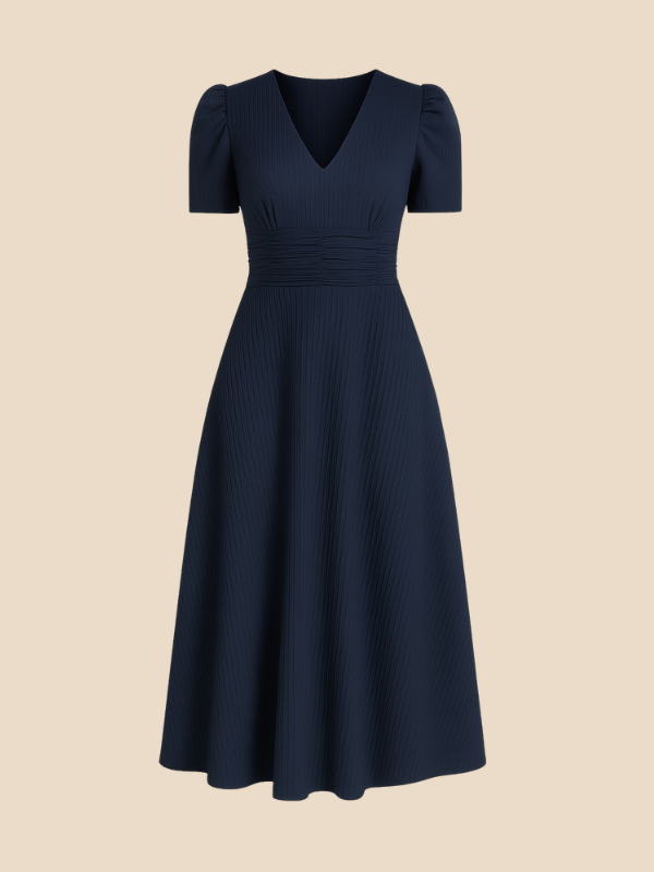 Kamira | V-Neck Midi Dress