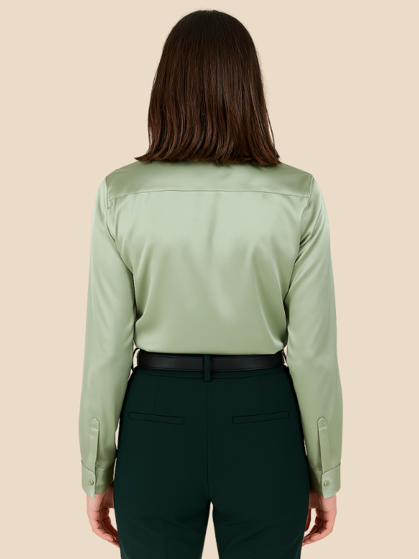 Serena | Women’s Silky Button-Up Blouse