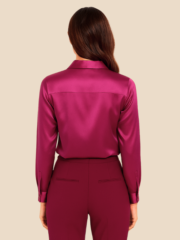 Serena | Women’s Silky Button-Up Blouse