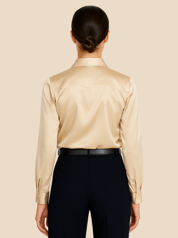 Serena | Women’s Silky Button-Up Blouse