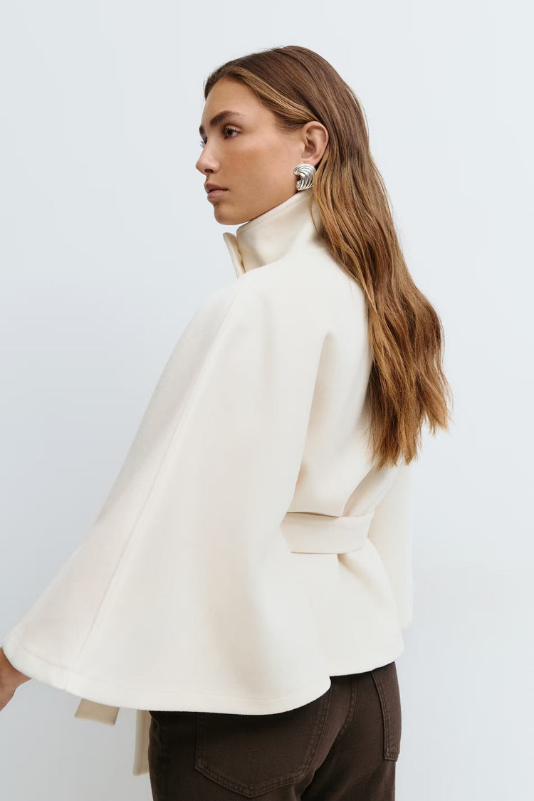 Aurora Wrap | Women’s Belted High-Neck Coat