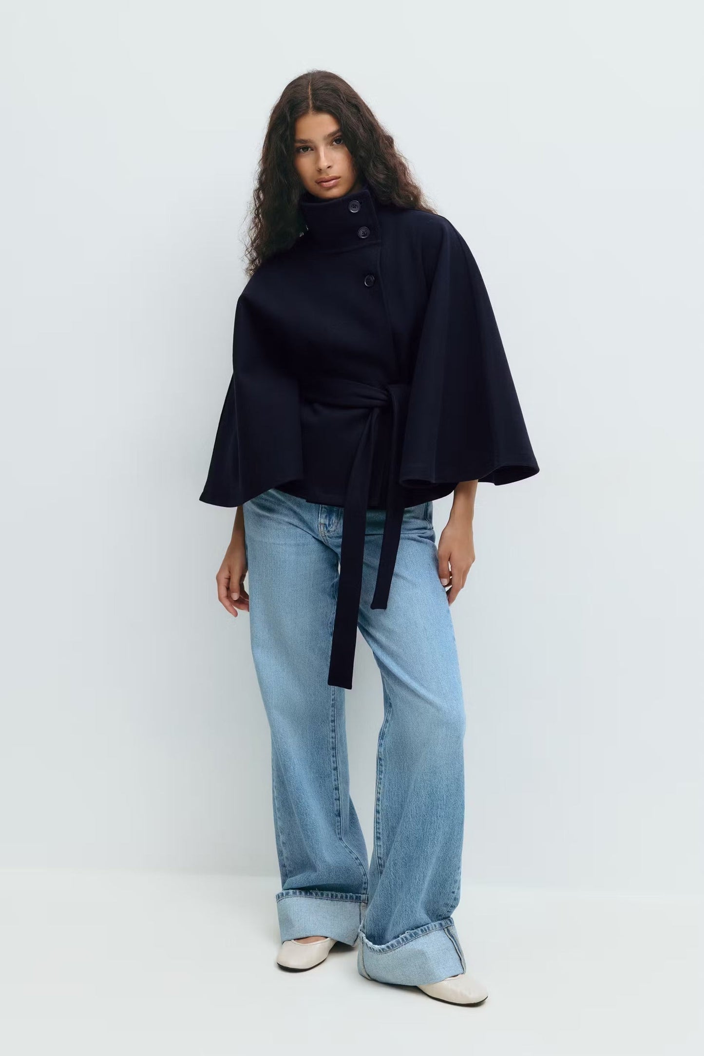 Aurora Wrap | Women’s Belted High-Neck Coat