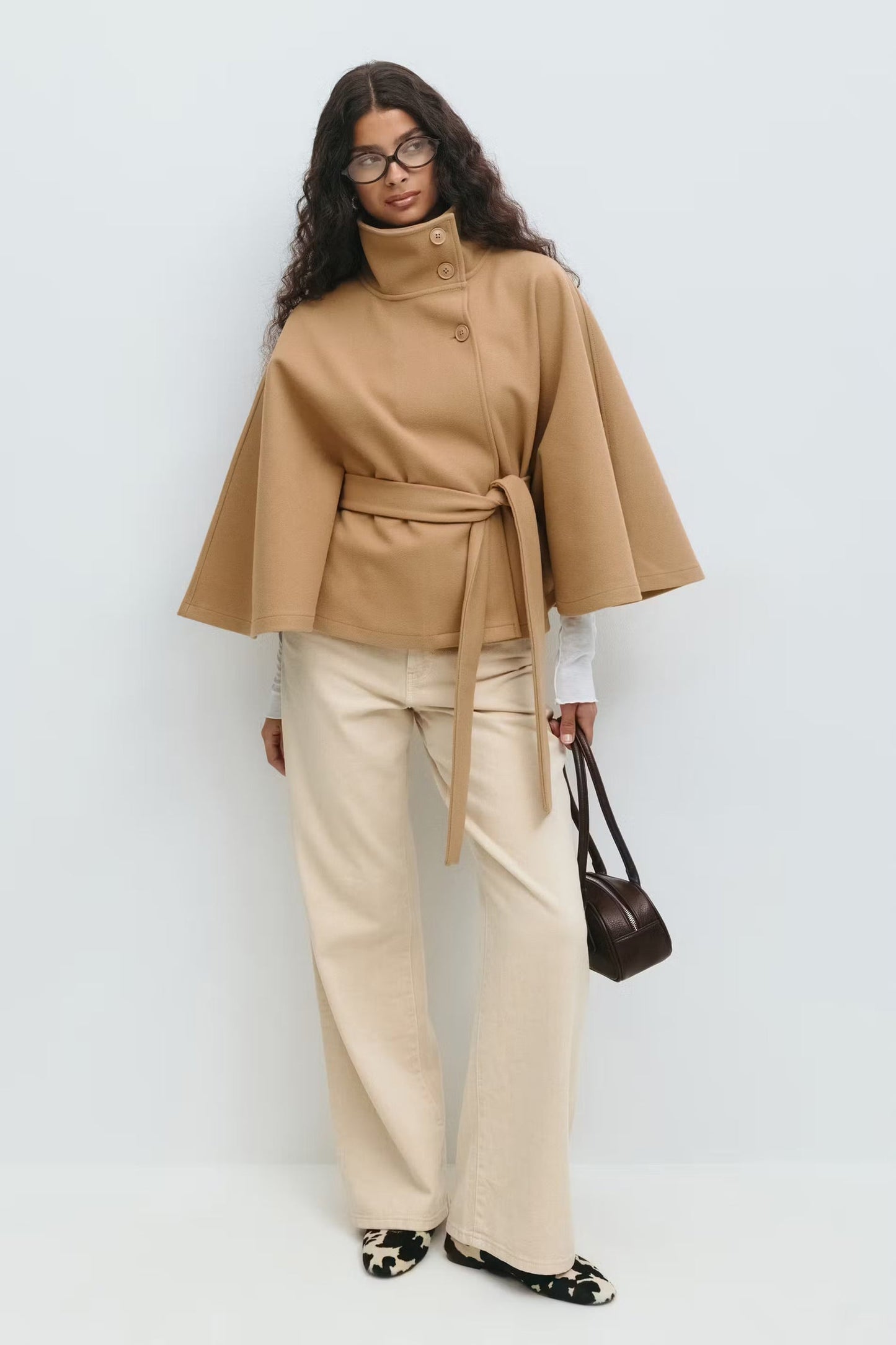 Aurora Wrap | Women’s Belted High-Neck Coat