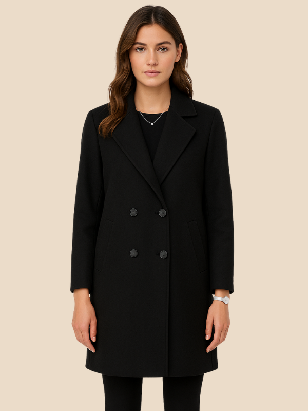 Clara | Women’s Long Double-Breasted Coat