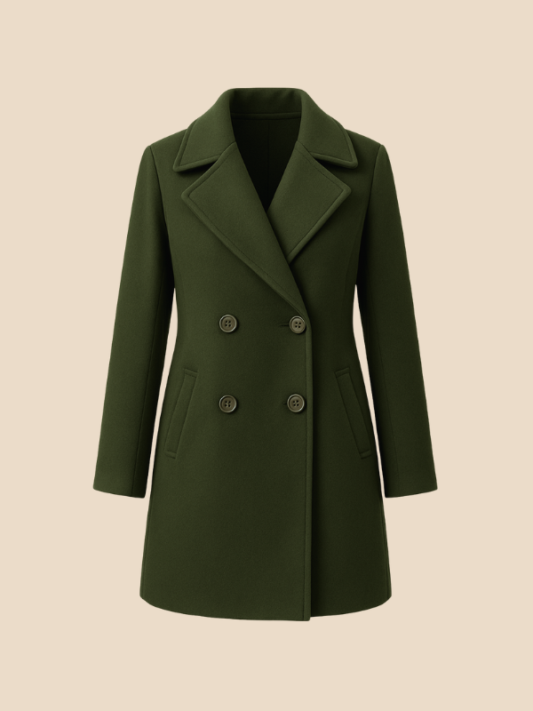 Clara | Women’s Long Double-Breasted Coat