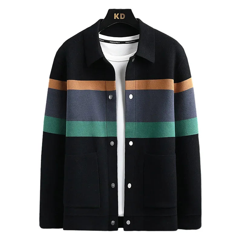 Oswynn | Knit Wool Button-Up Jacket