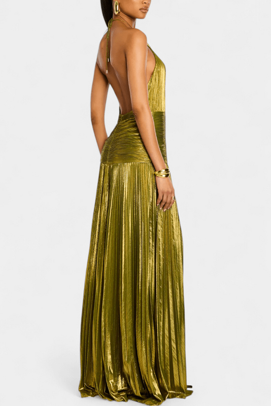 Marisa | Off-Shoulder Maxi Dress in Green