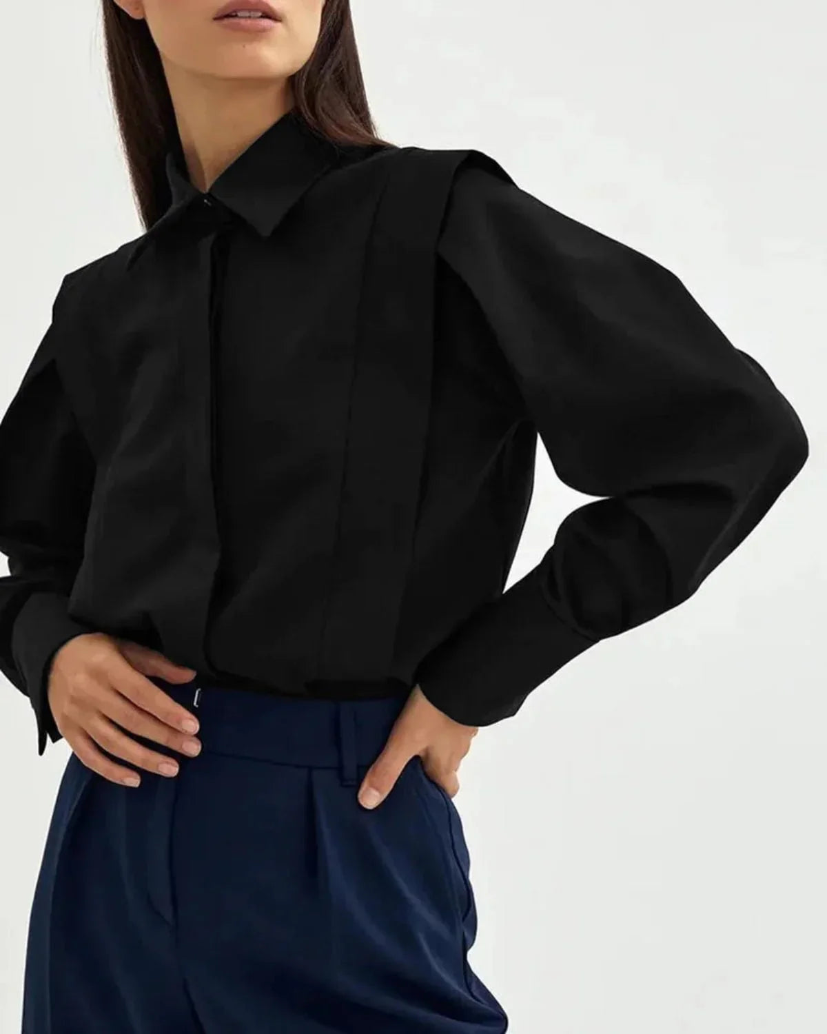 Amara | Women’s Classic Cotton Button-Up Shirt
