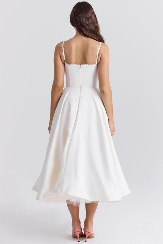 Arlena | Corset-Style Sleeveless Midi Dress