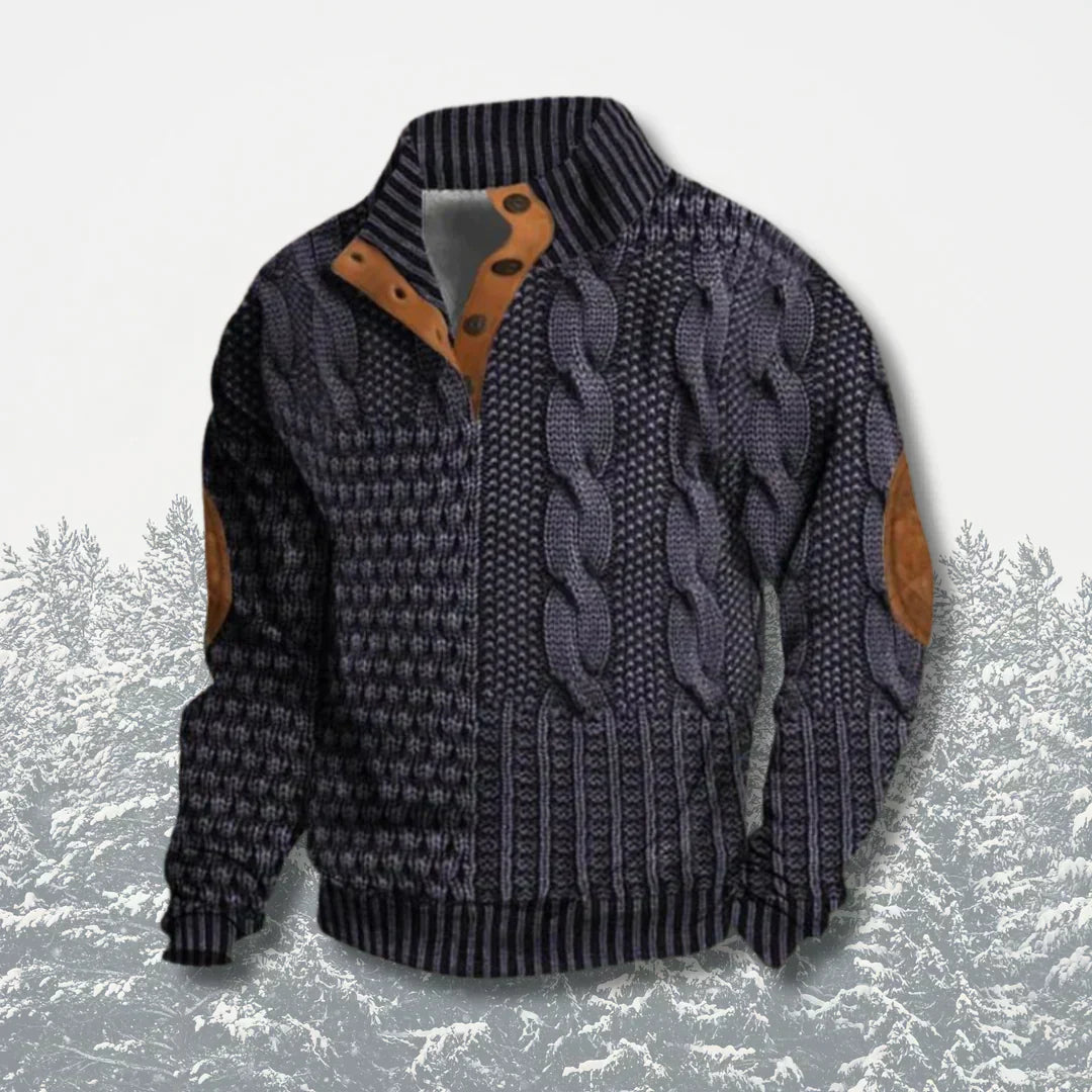 Sawyer | Men’s Patchwork Sweater Jacket