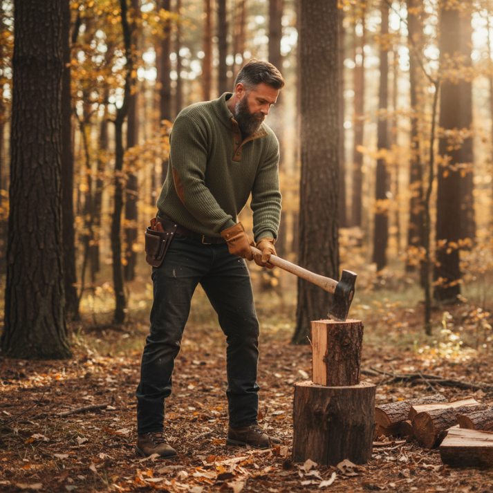 Pryce | Men’s Wool-Blend Button-Up Sweater