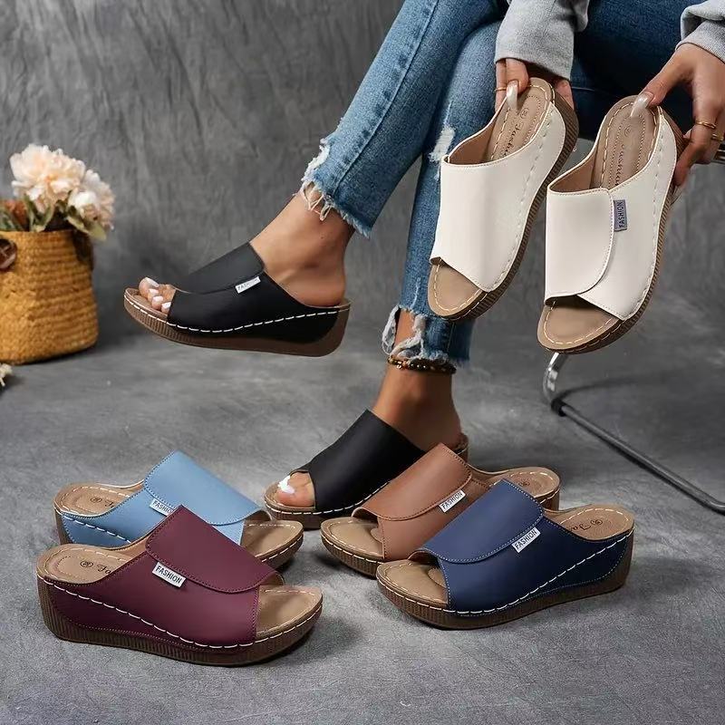 Amy | Women’s Slip-On Wedge Sandals