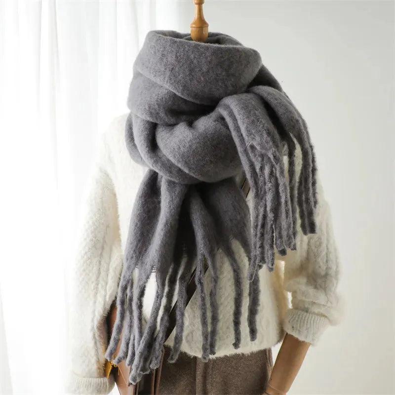 Claudine | Luxe Fringed Wrap Scarf