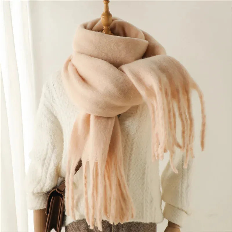 Claudine | Luxe Fringed Wrap Scarf