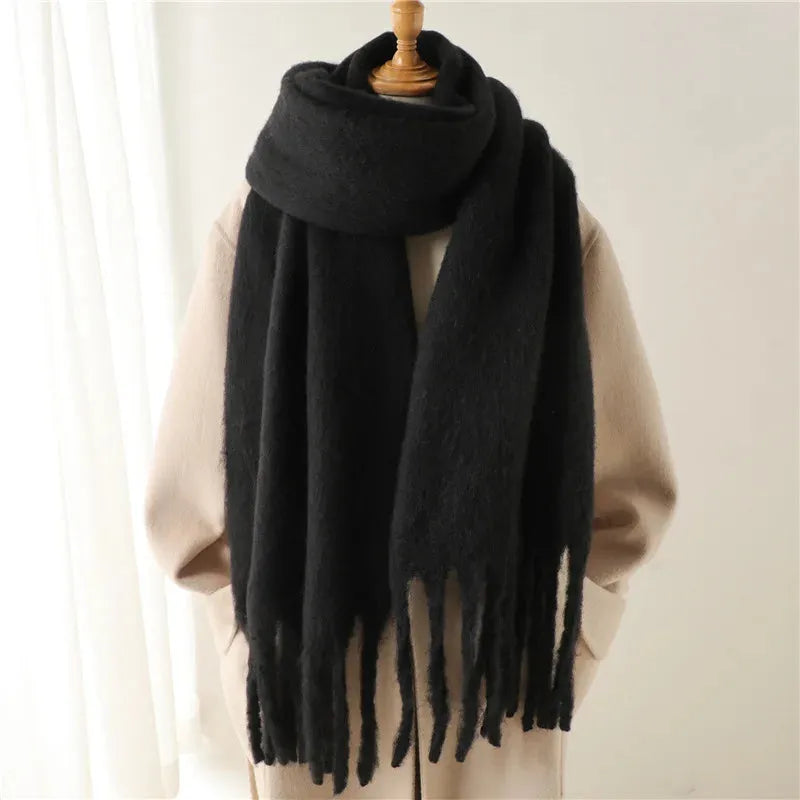 Claudine | Luxe Fringed Wrap Scarf
