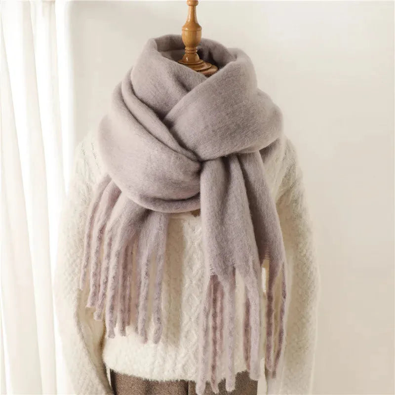 Claudine | Luxe Fringed Wrap Scarf