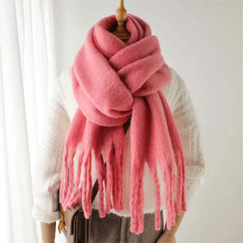 Claudine | Luxe Fringed Wrap Scarf