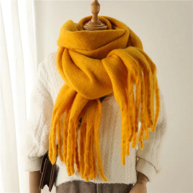 Claudine | Luxe Fringed Wrap Scarf