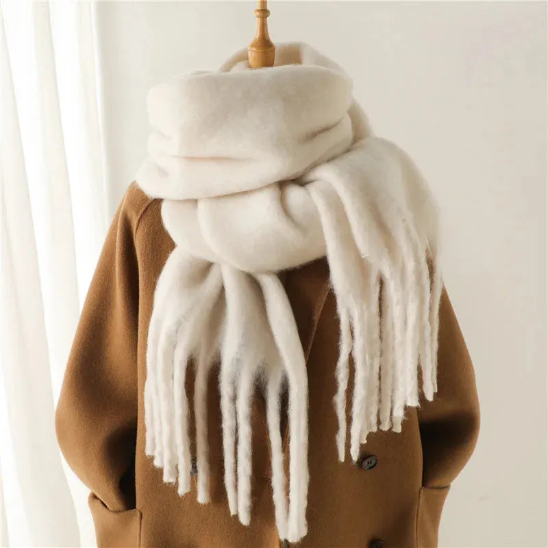 Claudine | Luxe Fringed Wrap Scarf