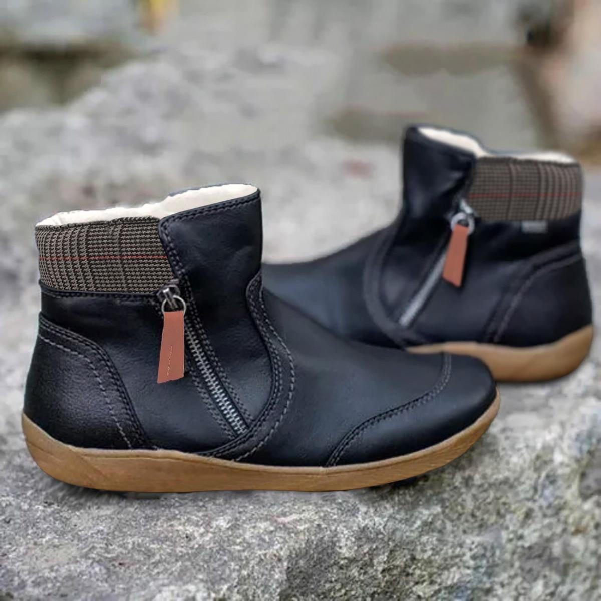 Elara | Women’s Waterproof Orthopedic Leather Boots