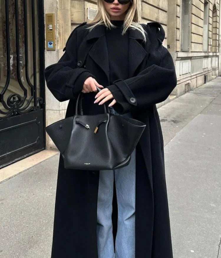 Allegra | Double-Breasted Wool Blend Coat