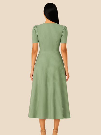 Kamira | V-Neck Midi Dress
