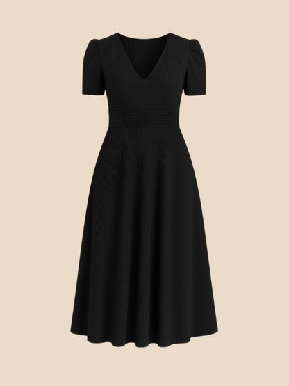 Kamira | V-Neck Midi Dress