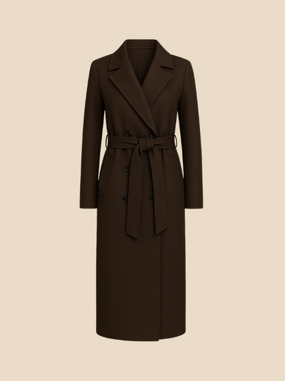 Sophia | Women’s Double-Breasted Long Coat