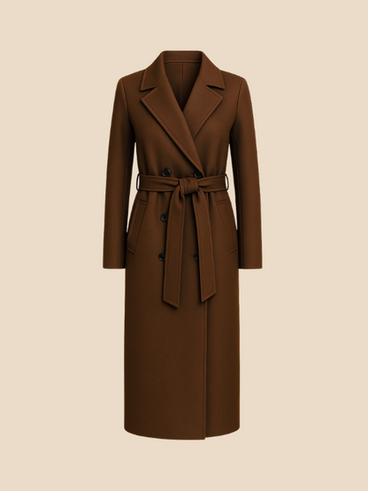 Sophia | Women’s Double-Breasted Long Coat