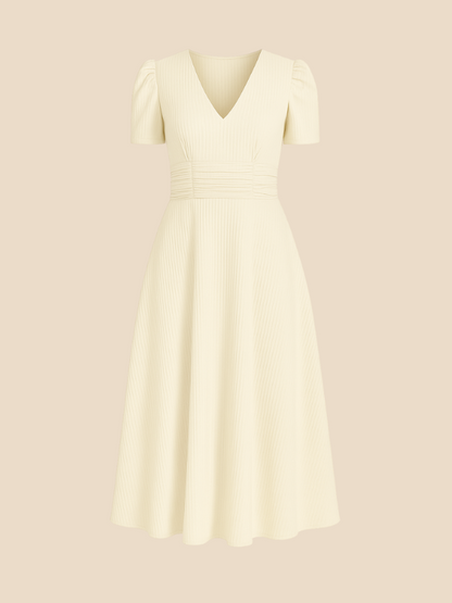 Kamira | V-Neck Midi Dress