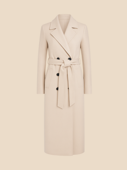 Sophia | Women’s Double-Breasted Long Coat