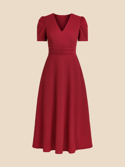 Kamira | V-Neck Midi Dress