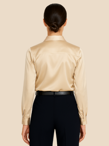 Serena | Women’s Silky Button-Up Blouse