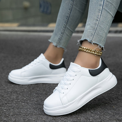 Kaiden | Women’s Classic White Leather Sneakers