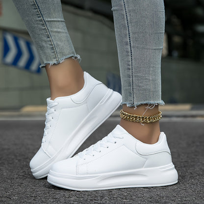 Kaiden | Women’s Classic White Leather Sneakers