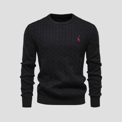 Dunverre | Men’s Cotton Cable Knit Jumper