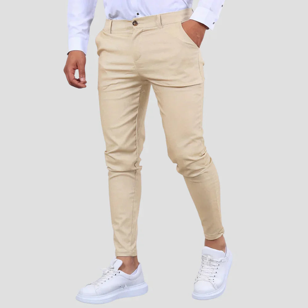 Loxley | Men’s Slim-Fit Cotton Chino Trousers