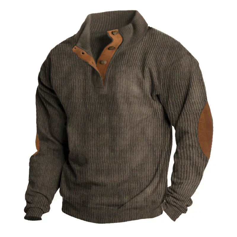 Pryce | Men’s Wool-Blend Button-Up Sweater
