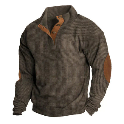 Pryce | Men’s Wool-Blend Button-Up Sweater