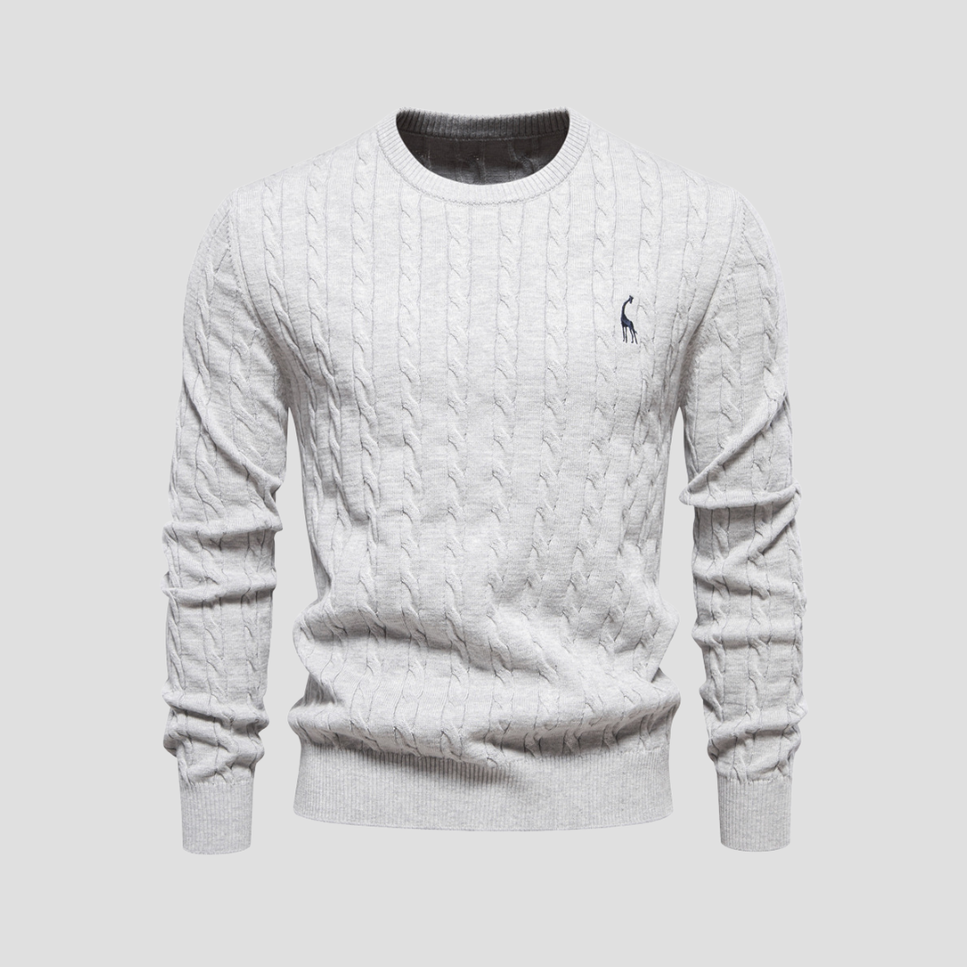 Dunverre | Men’s Cotton Cable Knit Jumper
