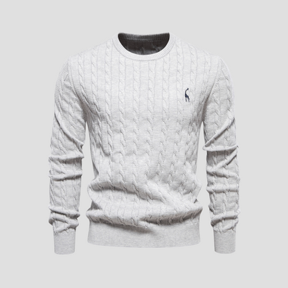 Dunverre | Men’s Cotton Cable Knit Jumper