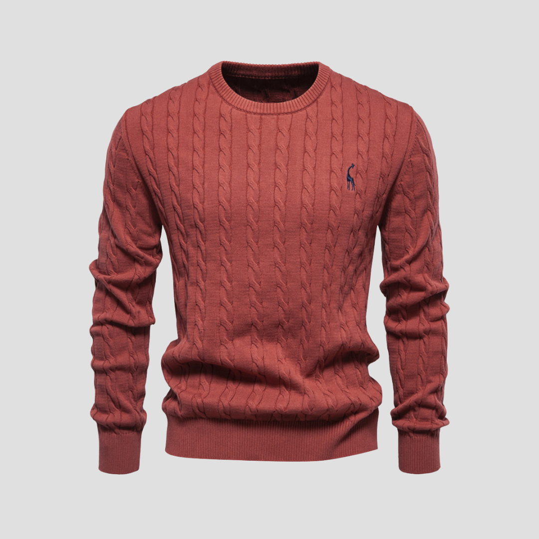 Dunverre | Men’s Cotton Cable Knit Jumper